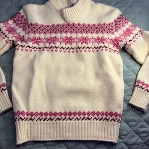 Norsewear Pink and Cream Knit Sweater